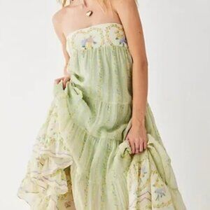 Free People Last Dance Printed Maxi Dress Size:  S